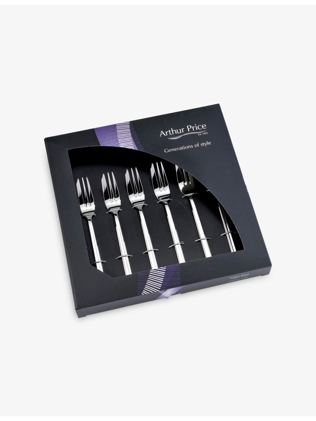 Arthur Price Horizon pastry forks set of six, UK version