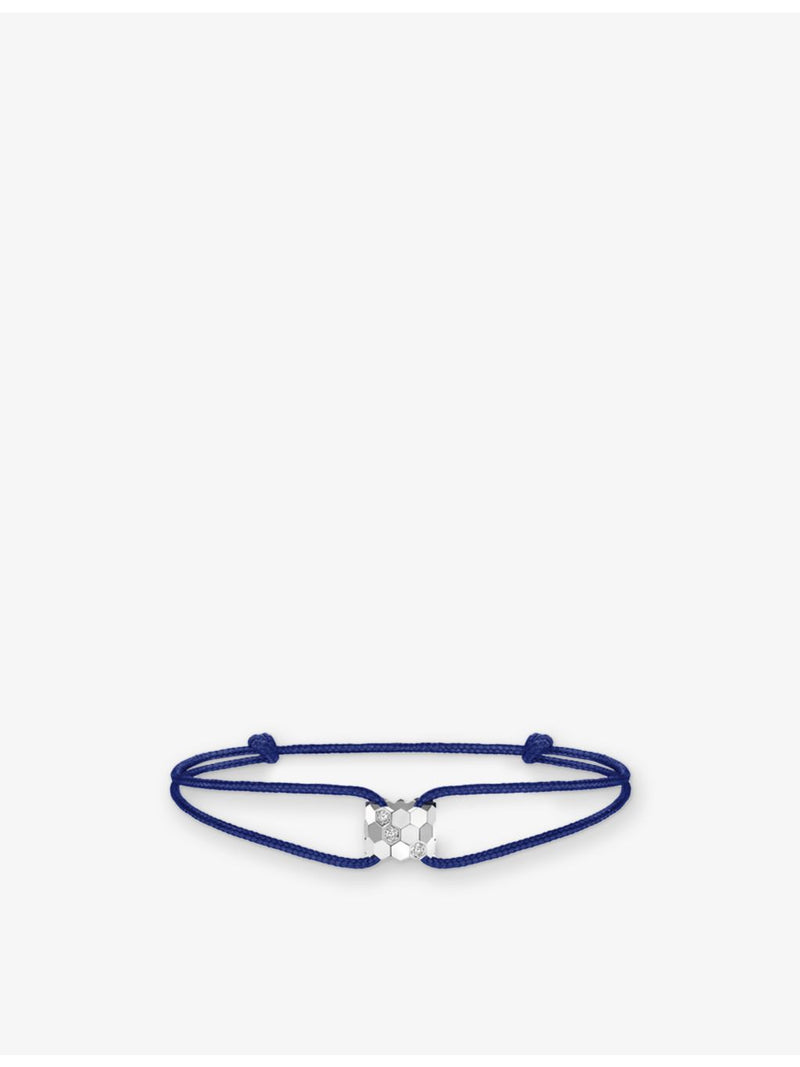 Chaumet 18ct white gold cord bracelet with diamonds, UK version