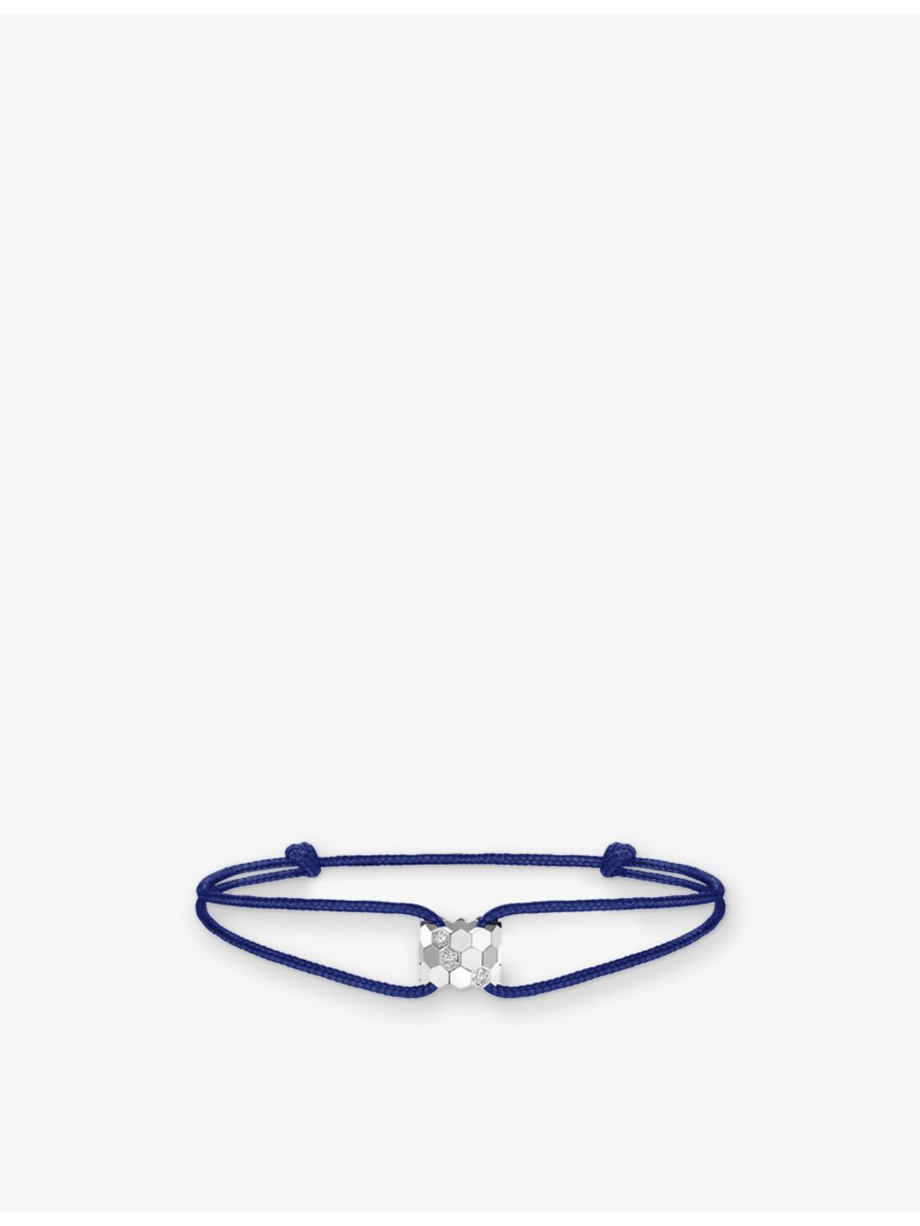 Chaumet 18ct white gold cord bracelet with diamonds, UK version