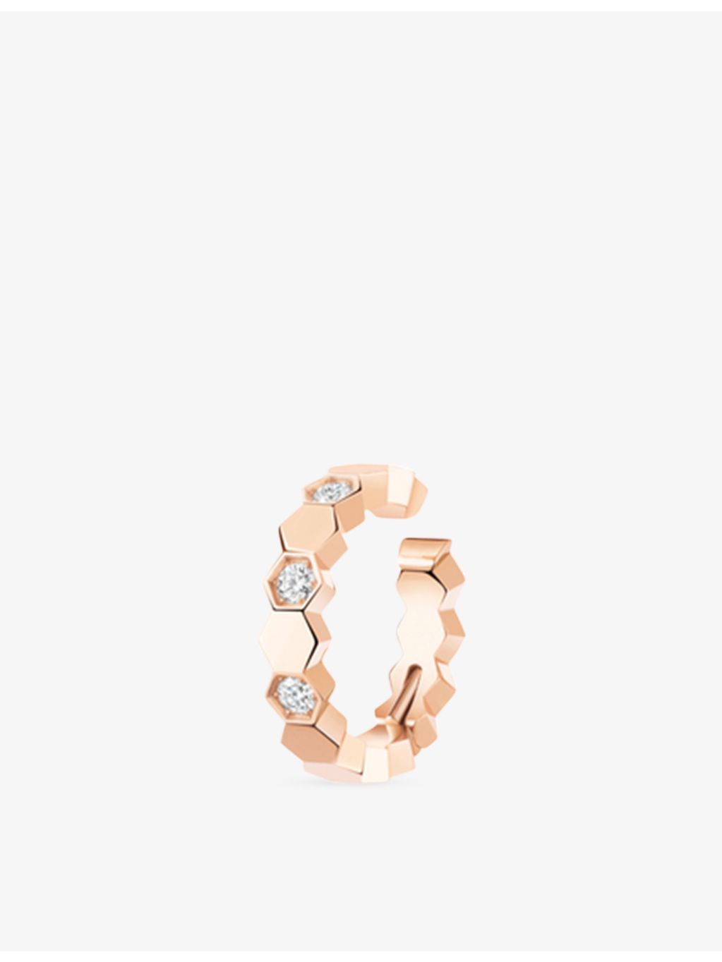 Chaumet 18ct rose gold diamond ear cuff 0.07ct (British brand)
