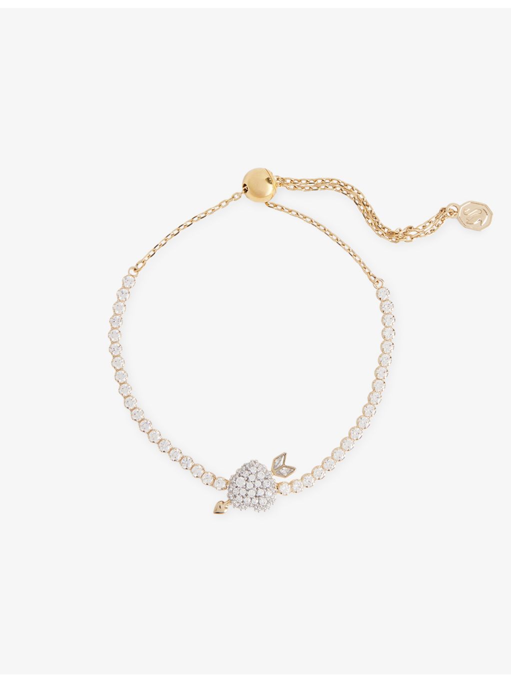 Swarovski Idyllia heart with arrow bracelet 18ct gold - British product