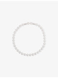 Swarovski rhodium-plated cubic zirconia tennis necklace 38-40cm - British product