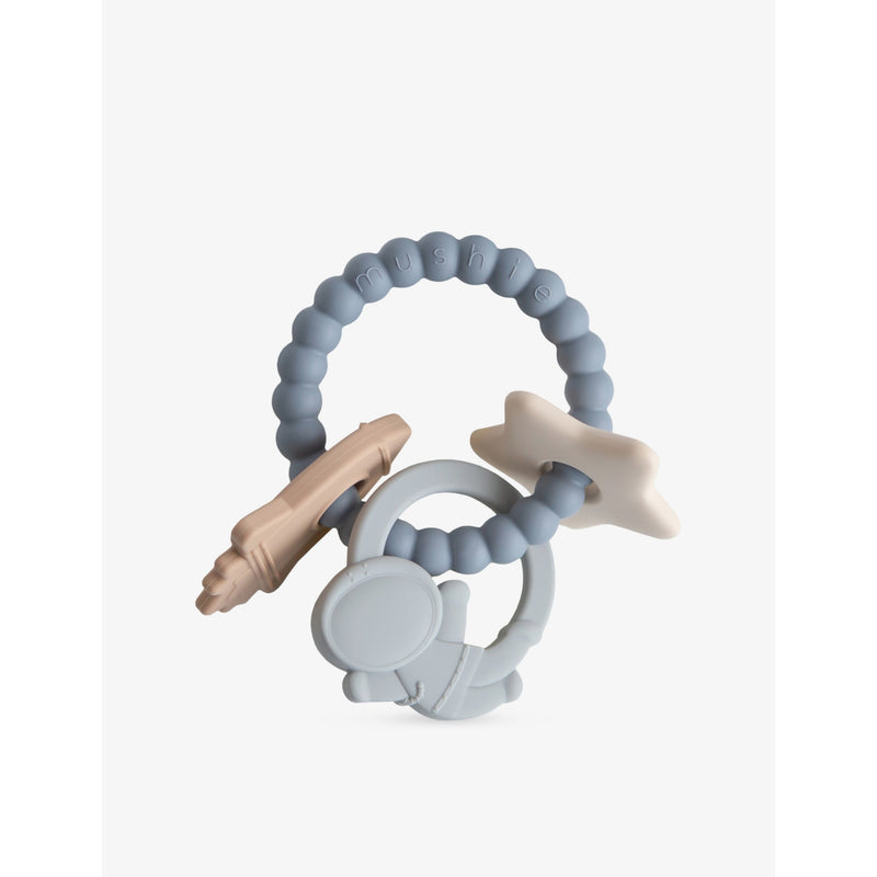 Mushie space silicone teething ring 12cm - British product