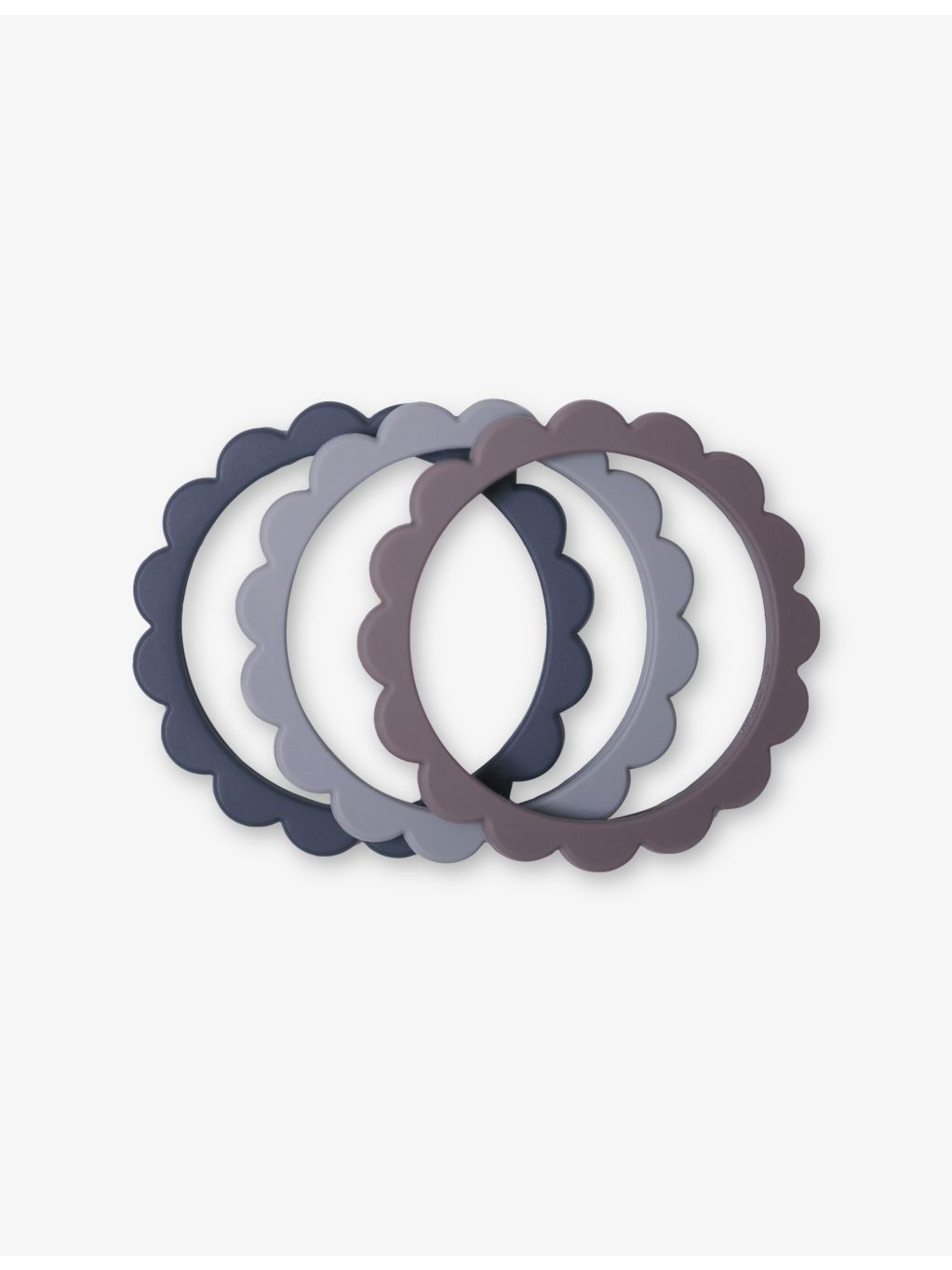 Mushie silicone teething bracelets flower 3 pack (British brand)