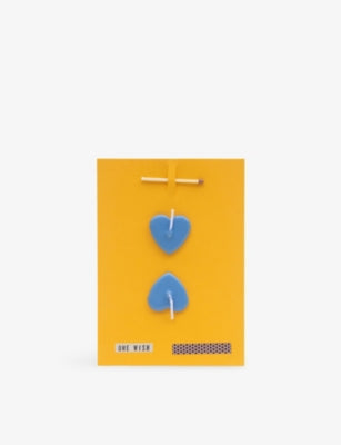 Double Heart Wish Card with match and wick - British product