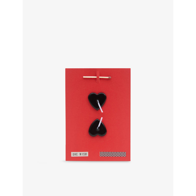 Double Heart Wish Card handmade in London - British product