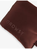 Drowsy Sleep Co logo-embroidered padded silk sleep mask - British product