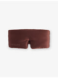 Drowsy Sleep Co logo-embroidered padded silk sleep mask - British product