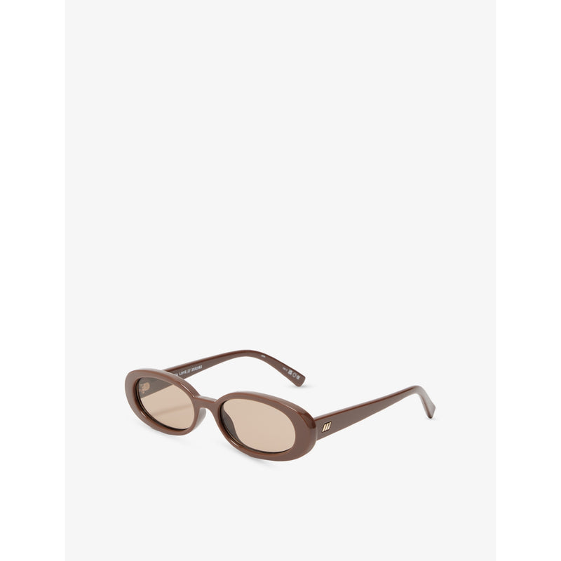 Le Specs oval ecozen sunglasses, imported from the UK
