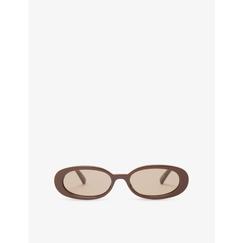 Le Specs oval ecozen sunglasses, imported from the UK