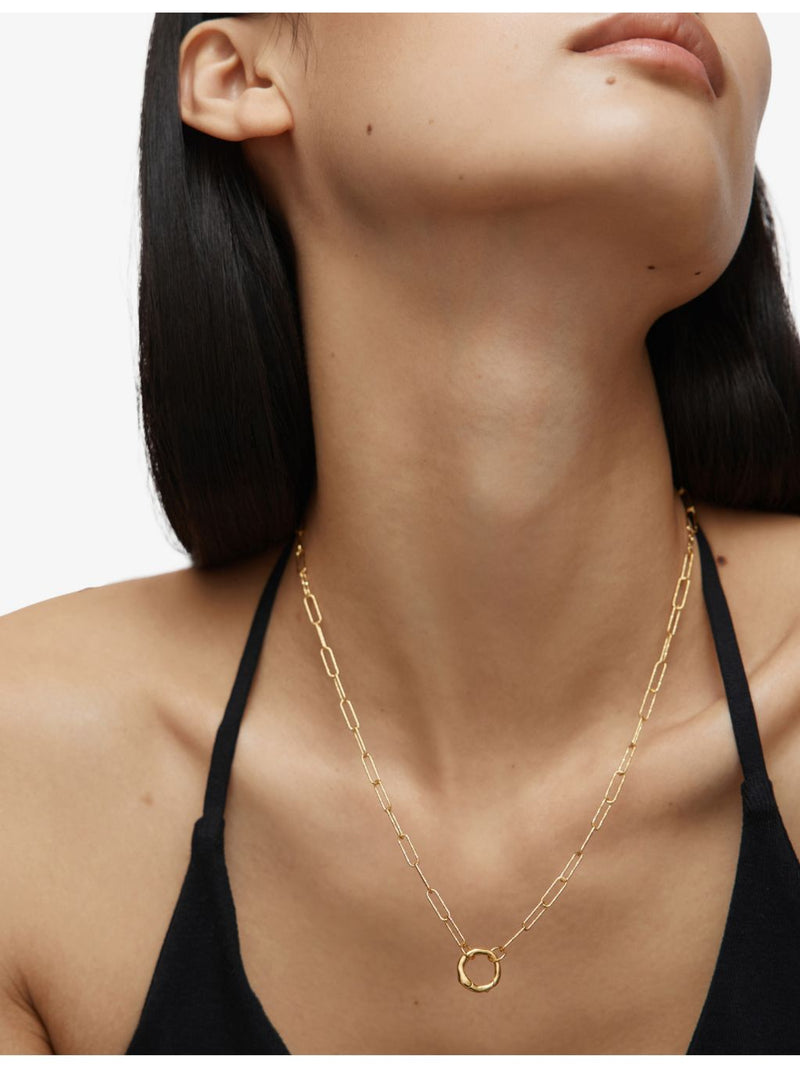Monica Vinader 18ct gold vermeil necklace 48cm, imported from the UK