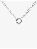 Monica Vinader textured sterling silver chain necklace 48cm, UK version