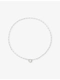 Monica Vinader textured sterling silver chain necklace 48cm, UK version