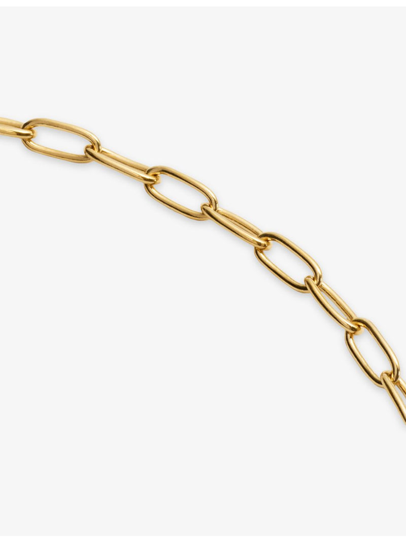 Monica Vinader 18ct yellow gold vermeil charm necklace 48cm, UK version