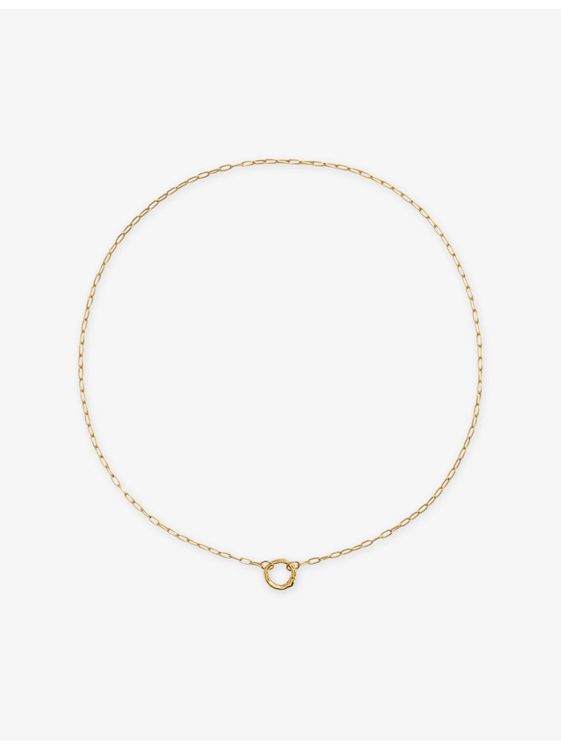 Monica Vinader 18ct yellow gold vermeil charm necklace 48cm, UK version