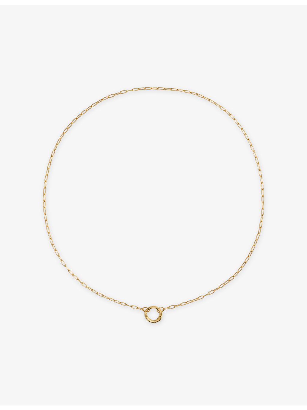 Monica Vinader 18ct yellow gold vermeil charm necklace 48cm, UK version