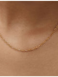 Monica Vinader textured 18ct yellow gold vermeil chain necklace - British product