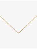 Monica Vinader textured 18ct yellow gold vermeil chain necklace - British product
