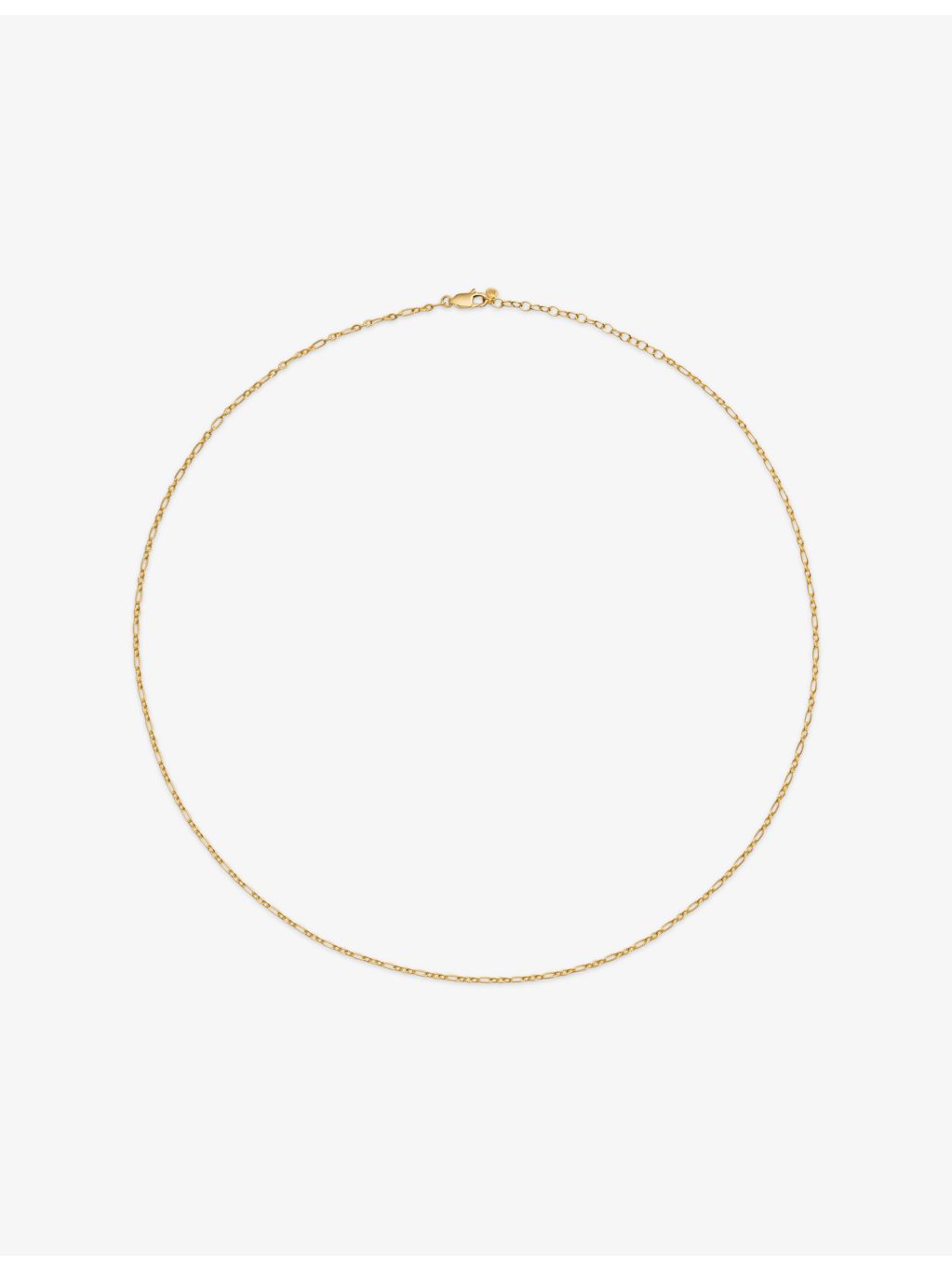 Monica Vinader textured 18ct yellow gold vermeil chain necklace - British product