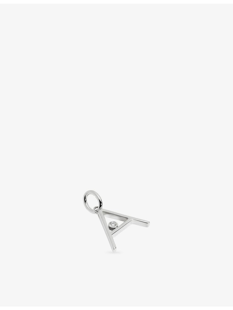 Monica Vinader sterling silver initial A pendant - British product