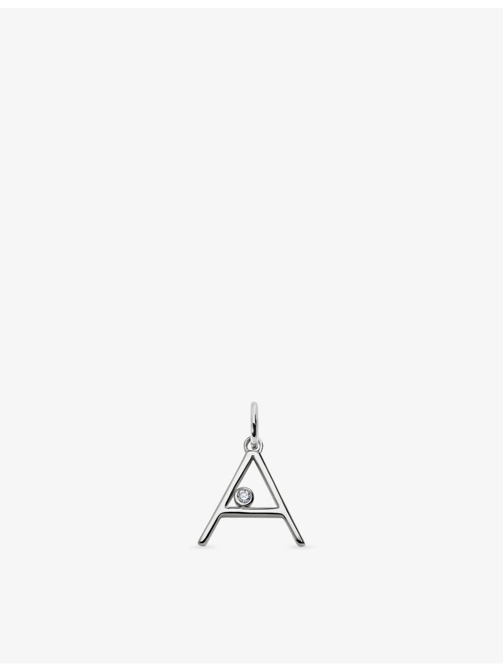 Monica Vinader sterling silver initial A pendant - British product