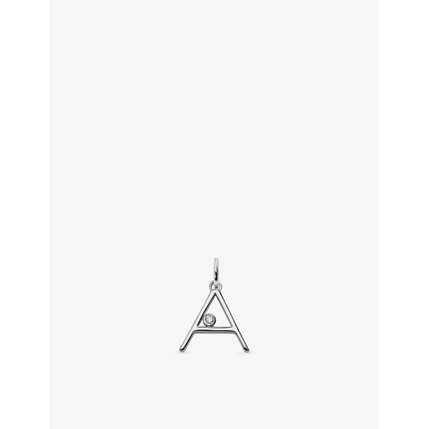 Monica Vinader sterling silver initial A pendant - British product