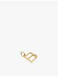 Monica Vinader initial B pendant with lab-grown diamond, imported from the UK