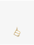 Monica Vinader initial B pendant with lab-grown diamond, imported from the UK