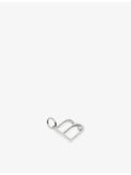 Monica Vinader initial B sterling silver pendant with lab-grown diamond, imported from the UK