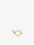 Monica Vinader 18ct yellow gold vermeil diamond initial pendant (British brand)