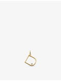 Monica Vinader 18ct yellow gold vermeil diamond initial pendant (British brand)