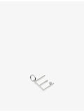 Monica Vinader initial E pendant charm in sterling silver (British brand)