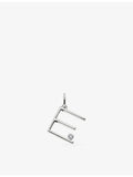 Monica Vinader initial E pendant charm in sterling silver (British brand)