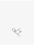 Monica Vinader initial F pendant lab-grown diamond solitaire, imported from the UK