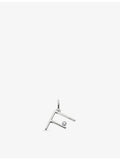 Monica Vinader initial F pendant lab-grown diamond solitaire, imported from the UK