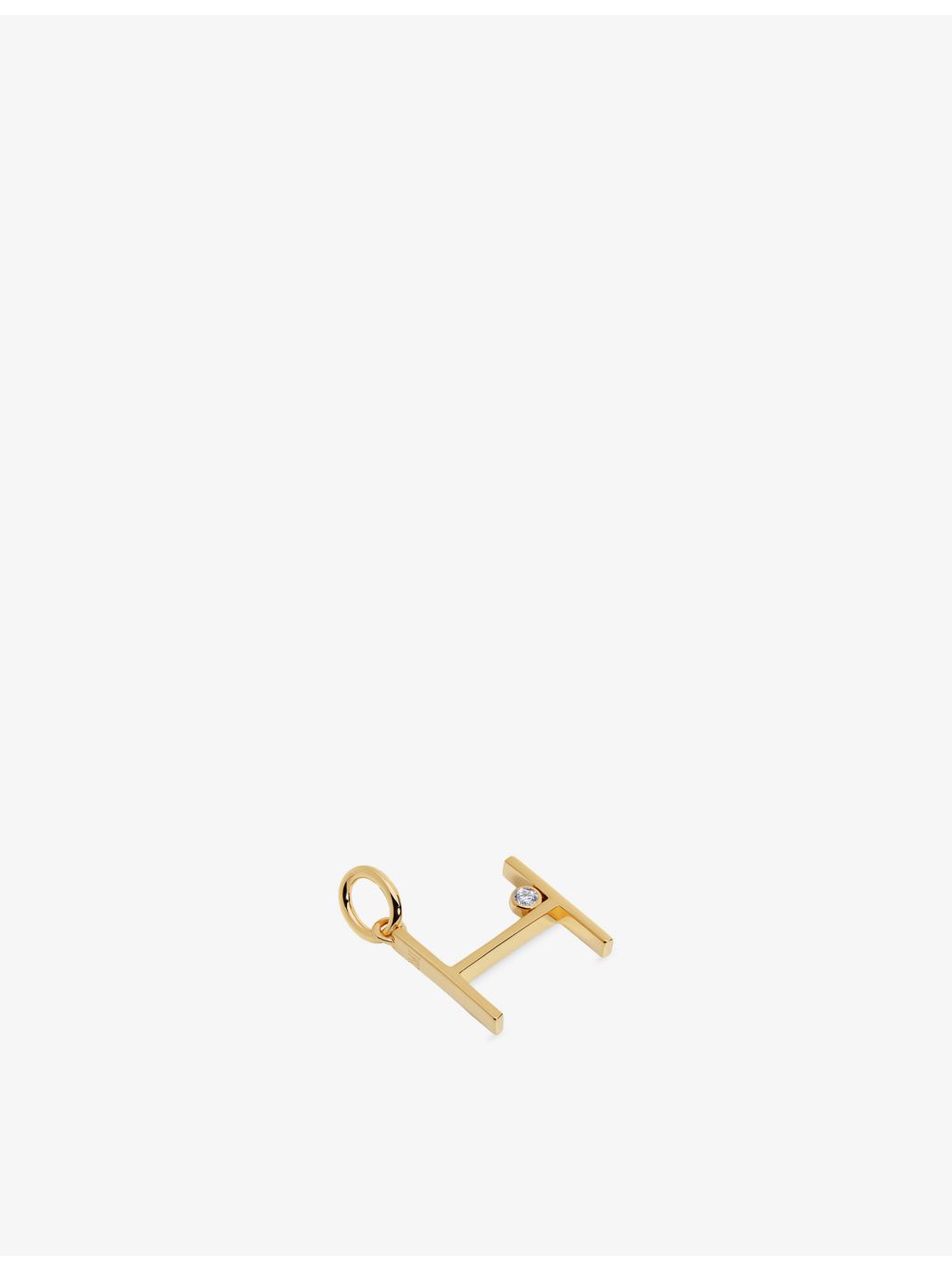 Monica Vinader 18ct gold vermeil initial H pendant, imported from the UK