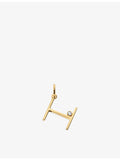 Monica Vinader 18ct gold vermeil initial H pendant, imported from the UK