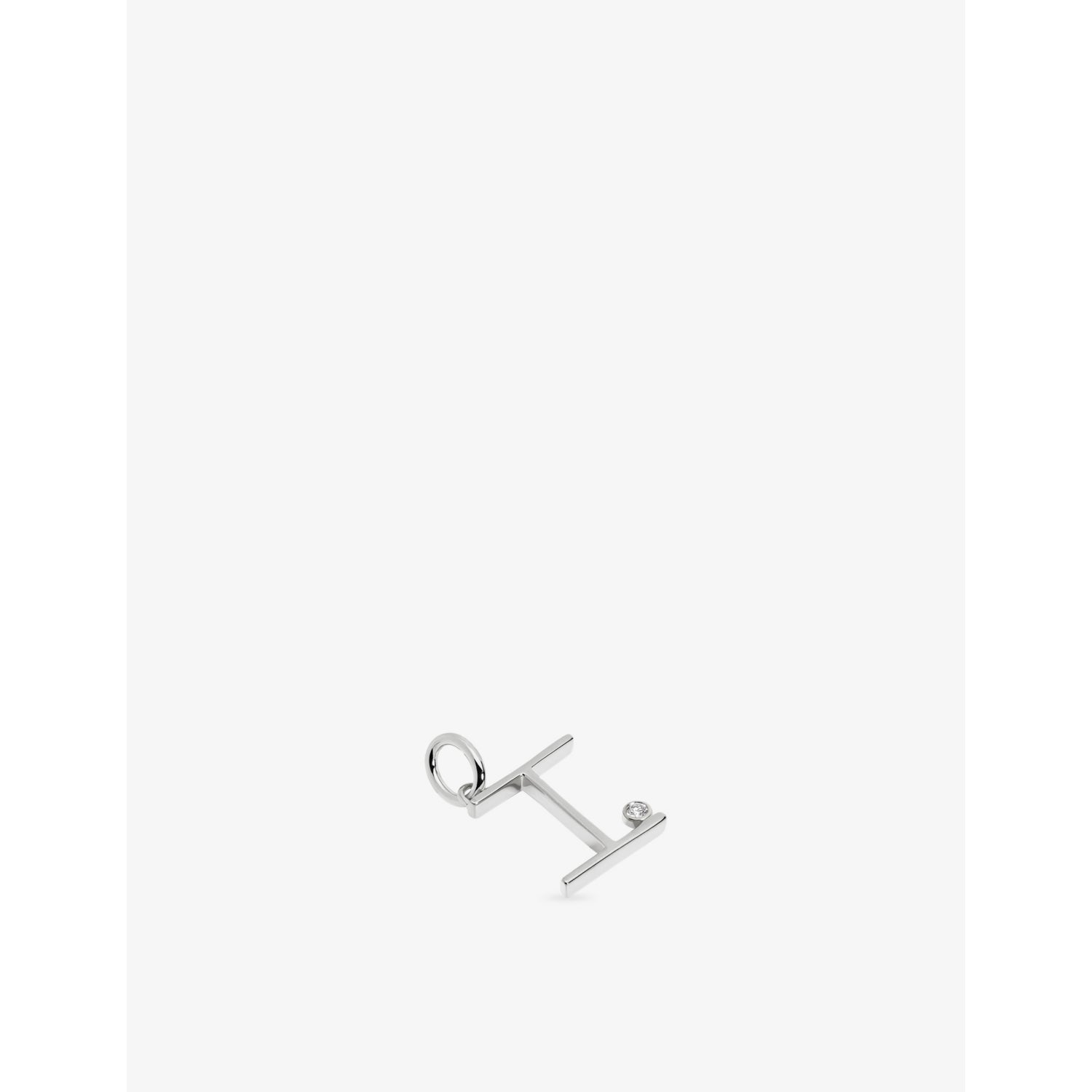 Monica Vinader pendant charm Initial I, UK version