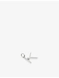 Monica Vinader K initial solitaire pendant charm - British product