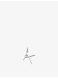 Monica Vinader K initial solitaire pendant charm - British product