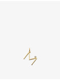 Monica Vinader Initial M solitaire pendant charm, UK version