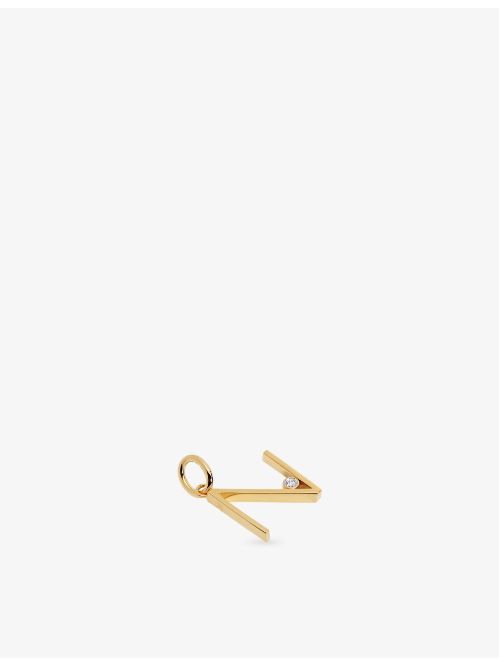 Monica Vinader Initial N gold vermeil pendant charm - British product