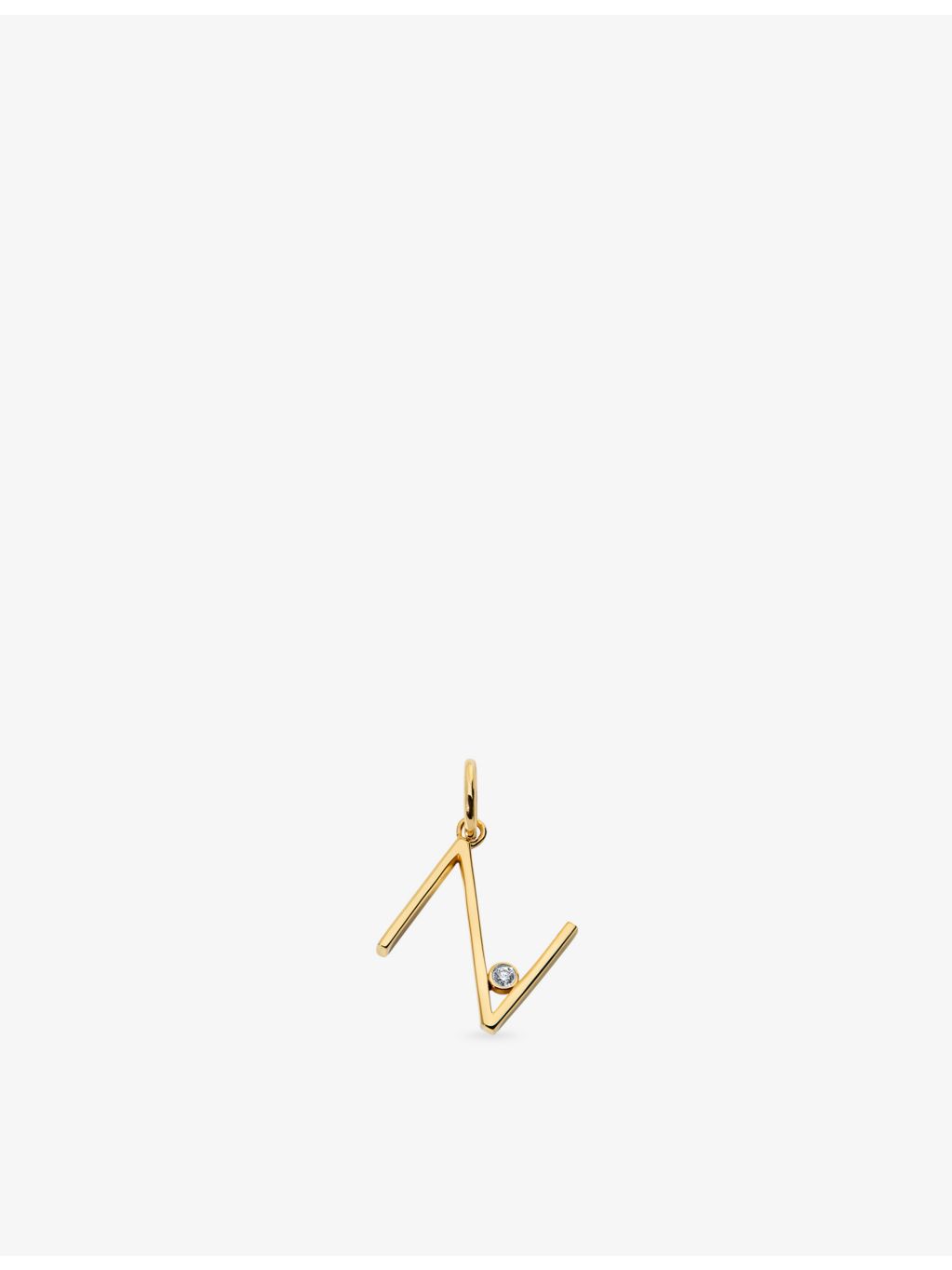 Monica Vinader Initial N gold vermeil pendant charm - British product