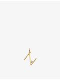 Monica Vinader Initial N gold vermeil pendant charm - British product