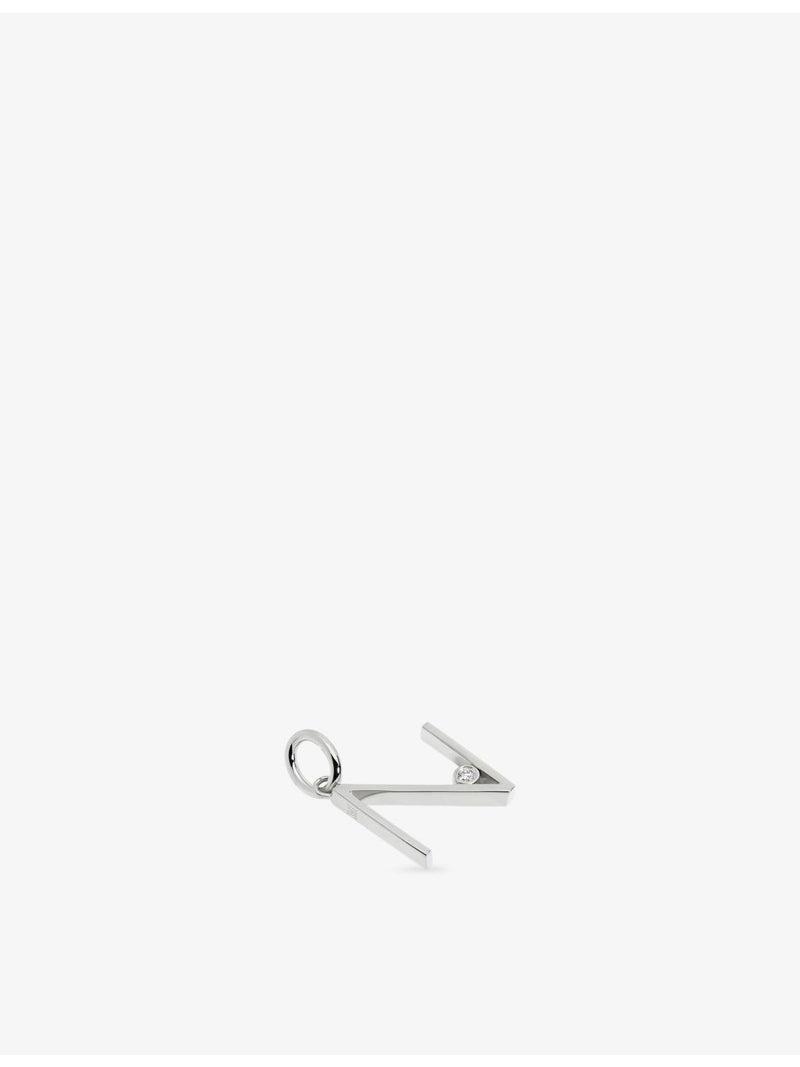 Monica Vinader sterling silver initial N pendant - British product