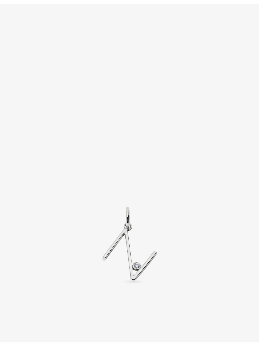 Monica Vinader sterling silver initial N pendant - British product