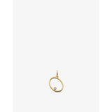 Monica Vinader initial O pendant with 0.035ct lab-grown diamond, imported from the UK