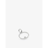 Monica Vinader sterling silver initial O pendant with lab-grown diamond, UK version