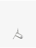 Monica Vinader sterling silver initial P 0.035ct diamond pendant, UK version