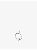 Monica Vinader initial P pendant, sterling silver lab-grown diamond, UK version